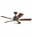 Ceiling Fan Kichler Dark Walnut,Walnut 48 Cm