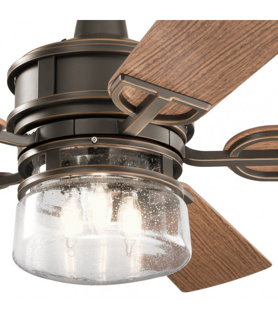 Ventilador De Techo Kichler Nogal Oscuro,Nogal 48 Cm