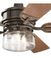 Ceiling Fan Kichler Dark Walnut,Walnut 48 Cm