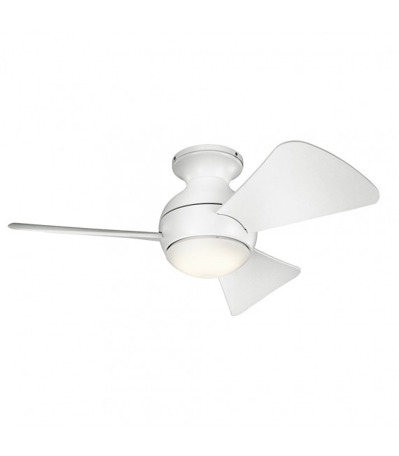 Ventilatore da soffitto Kichler bianco opaco 28 Cm