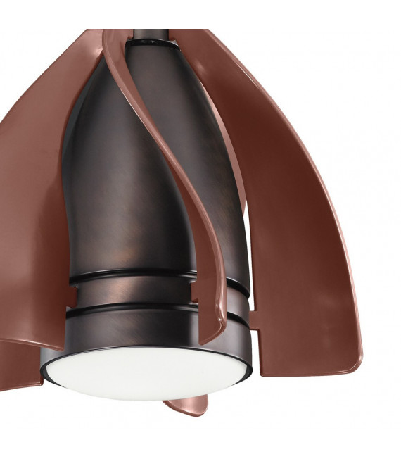 Ventilador De Techo Kichler Bronce Cepillado Al Aceite 50 Cm