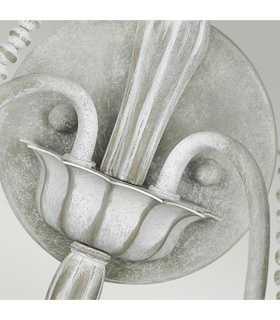 Applique Maryville Acciaio, legno Grigio lavato 2 lampadine 53,3 cm