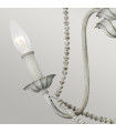 Chandelier without lampshades Maryville Wood, steel Gray washed 3 bulbs 49.8cm