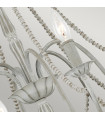 Chandelier sans abats jours Maryville Bois,acier Gris lavé 6 ampoules 74,3cm