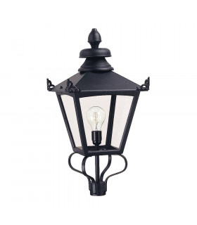 Grampian Black Garden Post Light 1 Birne 66cm