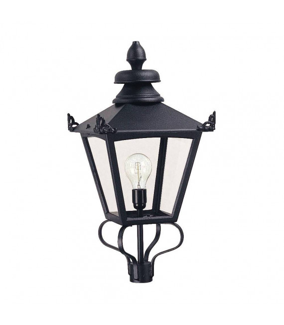 Lampione da giardino Grampian Black 1 lampadina 66cm