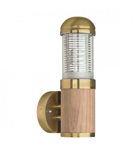 Applique moderne Lymington Laiton,teck 1 ampoule 30,5cm