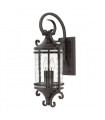 Casa garden lantern Clear glass, aluminum Aged black 2 bulbs 54.1cm