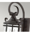 Casa garden lantern Clear glass, aluminum Aged black 2 bulbs 54.1cm