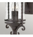 Lanterne de jardin Casa Verre transparent,aluminium Noir vieilli 2 ampoules 54,1cm