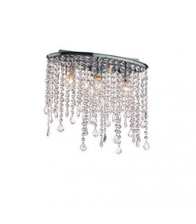 Plafoniera di design Rain Chrome 3 lampadine 36cm