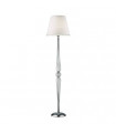 Lampadaire Dorothy Verre,métal,PVC Chrome, blanc,Transparent 1 ampoule 165cm