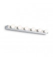 Prive Chrome bathroom wall light 6 bulbs 4cm