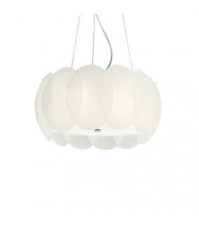Suspension Ovalino blanc 5 ampoules 11cm