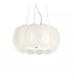 Suspension Ovalino blanc 5 ampoules 11cm