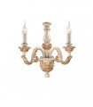 Giglio wall light Metal, resin White gold 2 bulbs 41cm