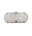 Design wall lamp Pasha Metal Chrome 3 bulbs 12cm