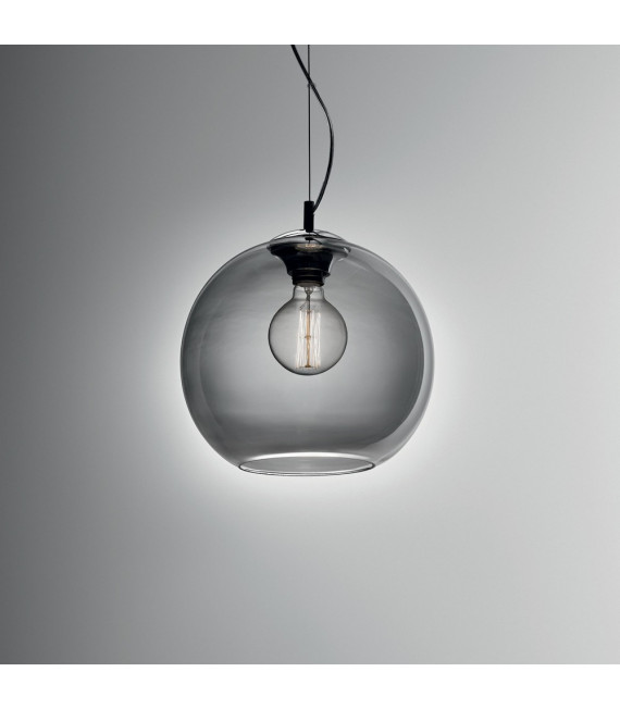 Lampada a sospensione Nemo 1 lampadina Grigio