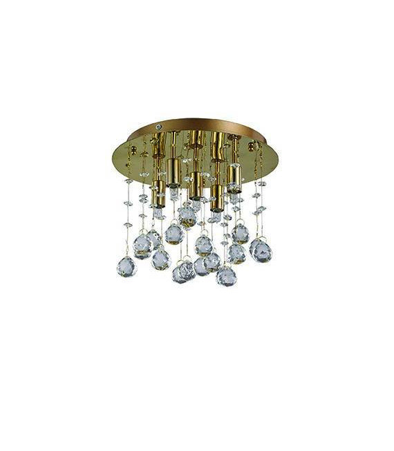 Moonlight Gold Pendelleuchte 5 Glühbirnen 20cm
