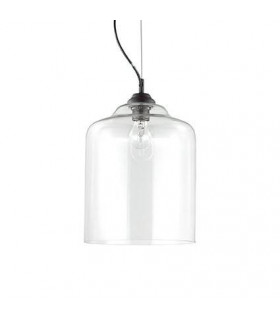 Ciondolo in vetro nero Bistro 1 lampadina 45cm