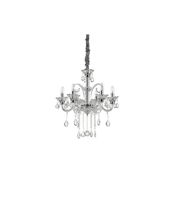 Candelabro sin pantalla Colossal Cristal Claro 6 bombillas 80cm