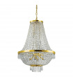 Grand Chandelier Caesar Métal Or 12 ampoules 110cm