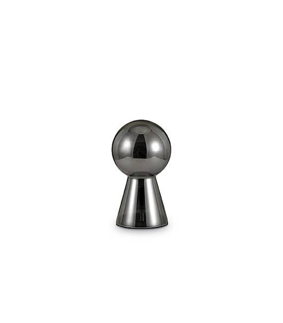 Lampada da tavolo Birillo Grigio fumè 1 lampadina 30cm