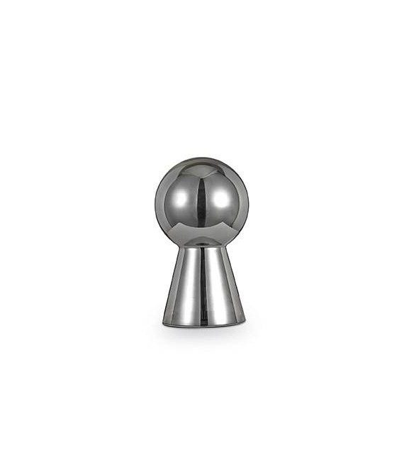Birillo Sobremesa Gris Ahumado 1 bombilla 39cm