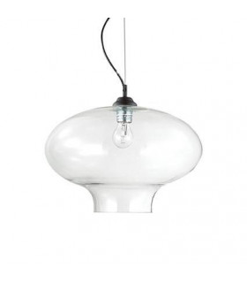 Ciondolo in vetro nero Bistro 1 lampadina 70cm