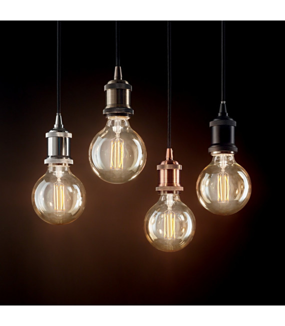 Lampada a sospensione Frida Metallo Finitura brunita 1 lampadina 30cm