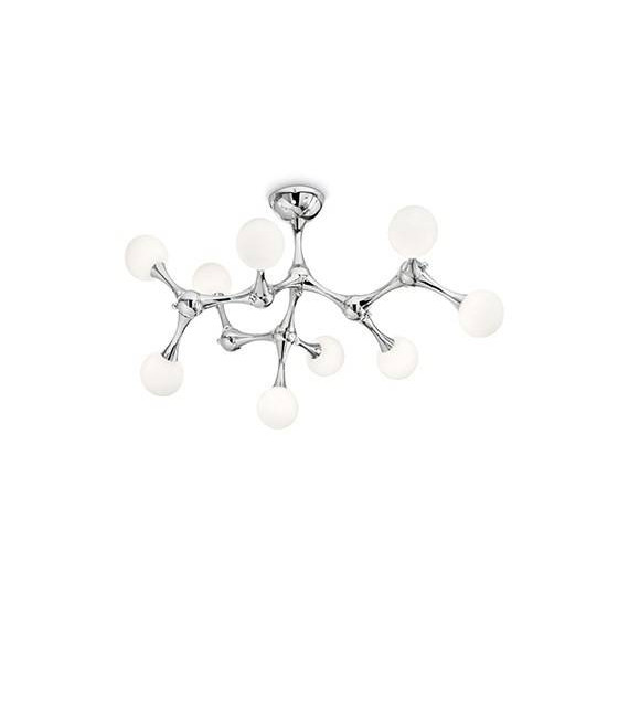 Plafonnier Nodino Chrome 9 ampoules 44cm