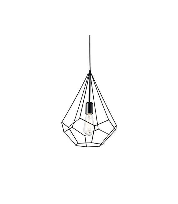 Suspension Ampolla Métal Noir 1 ampoule 60cm