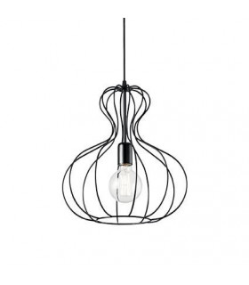 Ampolla Black Metal Pendant 1 bulb 55cm