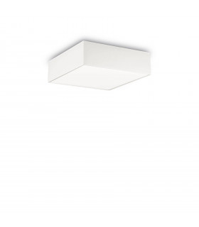 Deckenleuchte Ritz Weißer Stoff 4 Glühbirnen 15cm