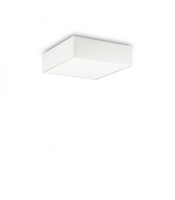Plafonnier Ritz Tissu blanc 4 ampoules 15cm