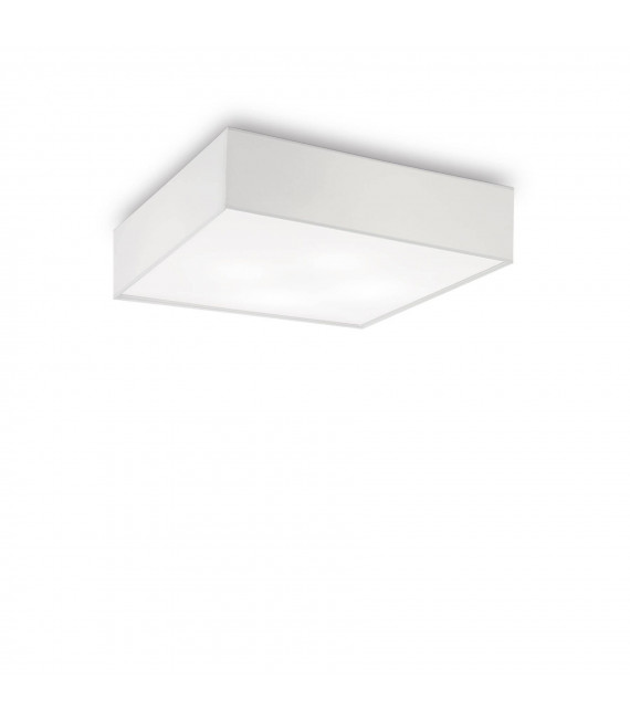Plafón Ritz Tela Blanca 4 bombillas 15cm