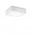 Plafonnier Ritz Tissu blanc 4 ampoules 15cm