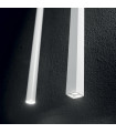 Suspension design Ultrathin Métal blanc 1 ampoule 60cm