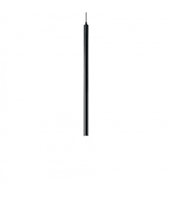 Design Pendelleuchte Ultrathin Black Metal 1 Birne 60cm