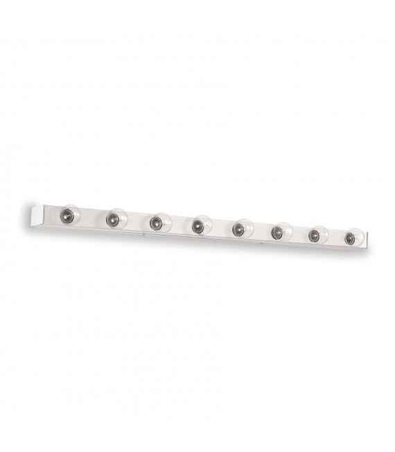 Applique Prive Metallo bianco 8 lampadine 4cm