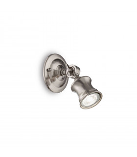 Spot Barber Metall Nickel 1 Birne 16cm