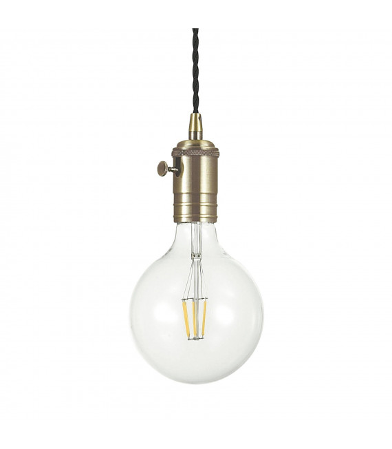 Doc Metal Lead Pendant 1 bulb 18cm