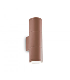 Garden wall lamp Gun Metal, aluminum Café 2 bulbs 21cm