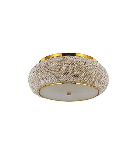 Plafonnier Design Pasha Métal Or 14 ampoules 28cm