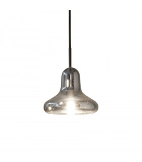 Lámpara colgante Lido Cristal ahumado 1 bombilla 27cm