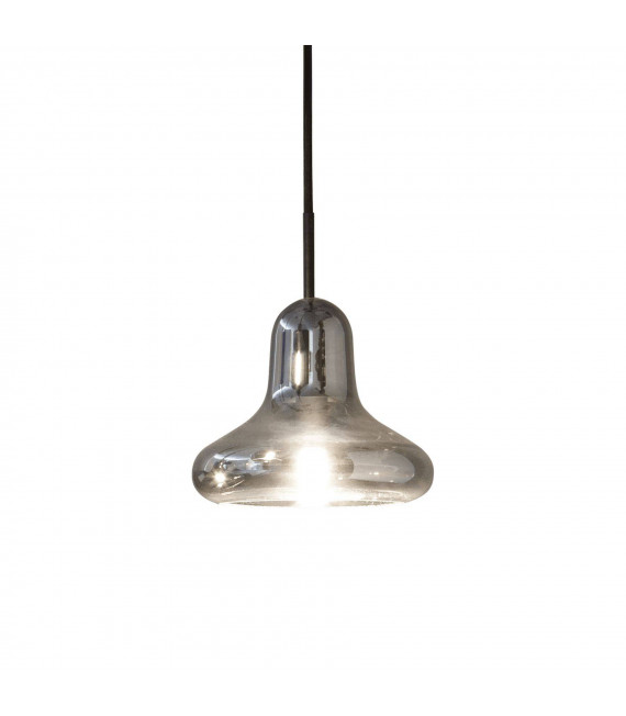 Lido Pendant Smoked Glass 1 bulb 27cm