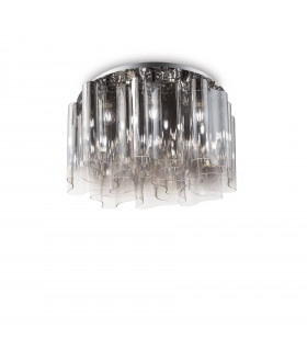 Plafoniera Design Compo Metallo Fumé 10 lampadine 35cm