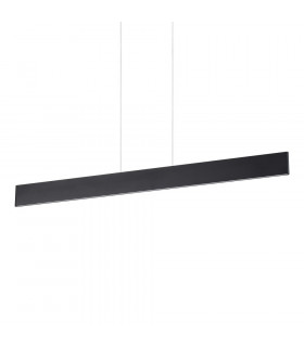 Desk pendant lamp Black metal 1 bulb 20cm