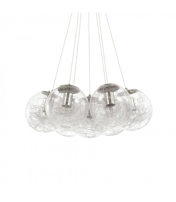 Mapa pendant lamp Metal Nickel 7 bulbs 34cm