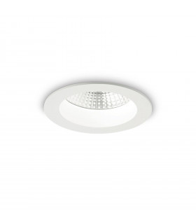 Basic recessed spotlight White aluminum 1 bulb 5.8cm